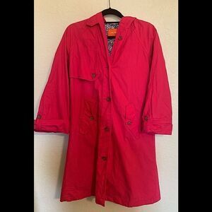 Joe Fresh Hot Pink Trench Jacket Size XS